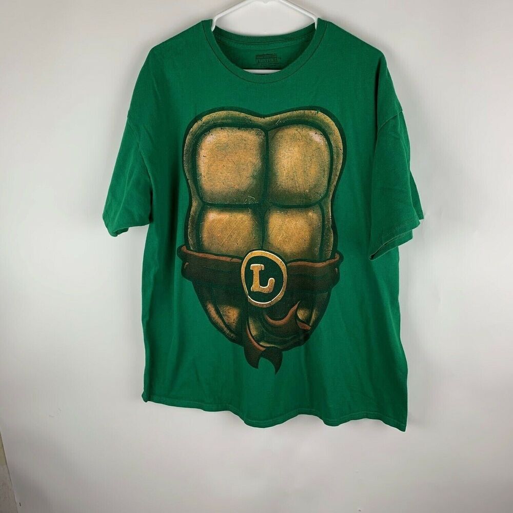 Teenage Mutant Ninja Turtle Mens XXL T Shirt Nickelodean Green Short Sleeve